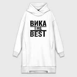 Женское худи-платье ВИКА THE BEST, цвет: белый