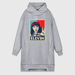 Женское худи-платье Stranger Things Eleven, цвет: меланж
