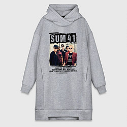 Женское худи-платье SUM 41 PIECES, цвет: меланж