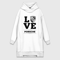 Женское худи-платье Porsche Love Classic, цвет: белый