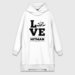 Женское худи-платье Hitman Love Classic, цвет: белый