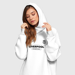 Женское худи-платье Liverpool Униформа Чемпионов, цвет: белый — фото 2