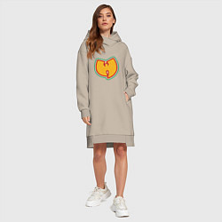Женское худи-платье Wu-Tang Colors, цвет: миндальный — фото 2