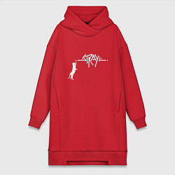 Женское худи-платье Stray Street, цвет: красный