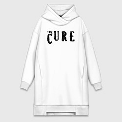 Женское худи-платье The Cure лого, цвет: белый