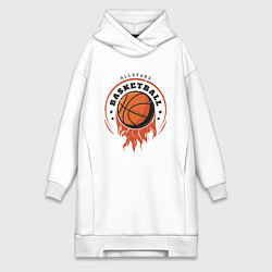 Женское худи-платье Allstars Basketball, цвет: белый