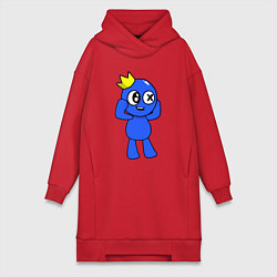 Женское худи-платье Rainbow Friends, цвет: красный