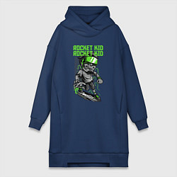 Женская толстовка-платье Малыш ракета