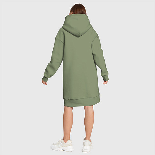Женская толстовка-платье Воздушная мамочка / Авокадо – фото 5