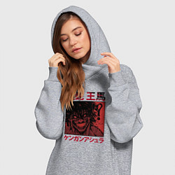 Женское худи-платье Ома Токита Кэнган Асура, цвет: меланж — фото 2