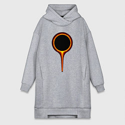 Женское худи-платье Dark Souls, цвет: меланж