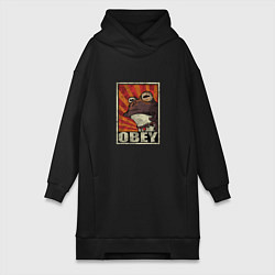 Женская толстовка-платье Obey frog