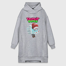 Женское худи-платье Фризи, цвет: меланж