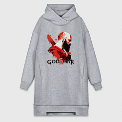 Женское худи-платье Кратос, арт, цвет: меланж