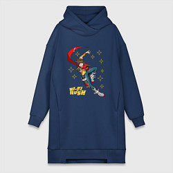 Женская толстовка-платье Меломан Чай - Hi-Fi Rush