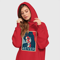 Женское худи-платье Эми навсегда, цвет: красный — фото 2