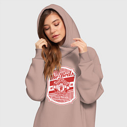 Женское худи-платье 1878 Manchester, цвет: пыльно-розовый — фото 2