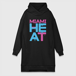 Женское худи-платье Miami Heat style, цвет: черный