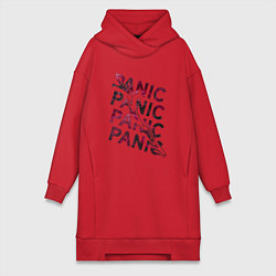 Женское худи-платье Panic, цвет: красный