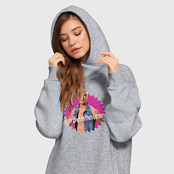 Женское худи-платье Барбигеймер Роберт, цвет: меланж — фото 2