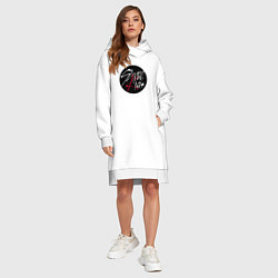 Женское худи-платье Stray Kids logo, цвет: белый — фото 2