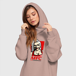 Женское худи-платье MFC Milf, цвет: пыльно-розовый — фото 2