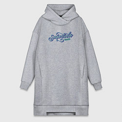 Женское худи-платье Saqartvelo Грузия Tbilisi, цвет: меланж