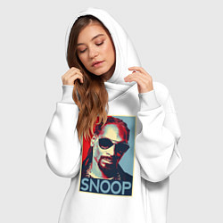 Женское худи-платье Snoop, цвет: белый — фото 2