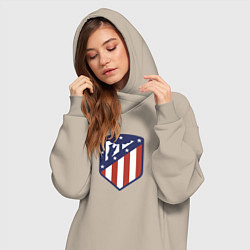 Женское худи-платье Atletico Madrid FC, цвет: миндальный — фото 2