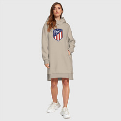 Женское худи-платье Atletico Madrid FC, цвет: миндальный — фото 2