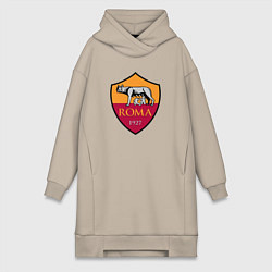 Женское худи-платье Roma sport fc, цвет: миндальный