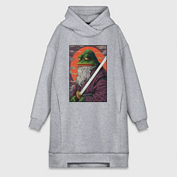 Женское худи-платье Pepe samurai, цвет: меланж