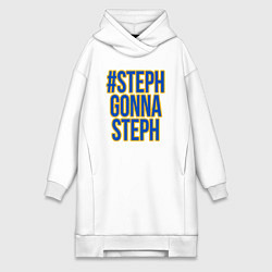 Женское худи-платье Steph gonna Steph, цвет: белый