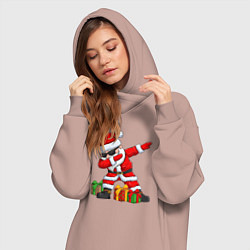 Женское худи-платье Санта дэб, цвет: пыльно-розовый — фото 2