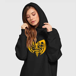 Женское худи-платье Killa beez, цвет: черный — фото 2