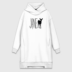 Женское худи-платье Джейн с футболки Макс из Life is Strange, цвет: белый