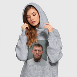 Женское худи-платье Conor McGregor magshot, цвет: меланж — фото 2