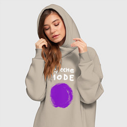 Женское худи-платье Depeche Mode - Devotional circle, цвет: миндальный — фото 2