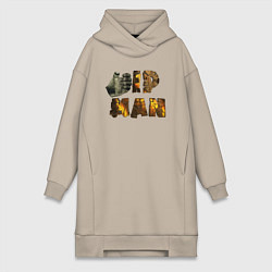 Женское худи-платье IP Man fist, цвет: миндальный