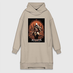 Женское худи-платье Assassins creed древний Рим, цвет: миндальный