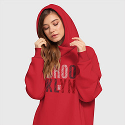 Женское худи-платье NYC Brooklyn, цвет: красный — фото 2