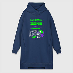 Женское худи-платье Game zone loading, цвет: тёмно-синий