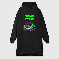 Женское худи-платье Game zone loading, цвет: черный