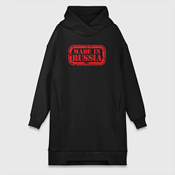 Женское худи-платье Из России - made in Russia, цвет: черный