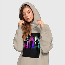 Женское худи-платье Семь смертных грехов Кинг, цвет: миндальный — фото 2