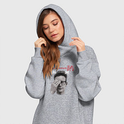 Женское худи-платье Depeche Mode - Fletch memento mori, цвет: меланж — фото 2