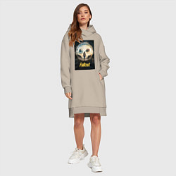 Женское худи-платье Fallout - Lucy MacLean, цвет: миндальный — фото 2