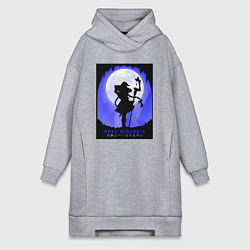 Женское худи-платье Реинкарнация безработного Рокси Мигурдия волшебниц, цвет: меланж