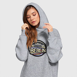 Женское худи-платье Берлин, цвет: меланж — фото 2
