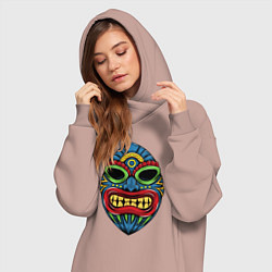 Женское худи-платье Тики, цвет: пыльно-розовый — фото 2